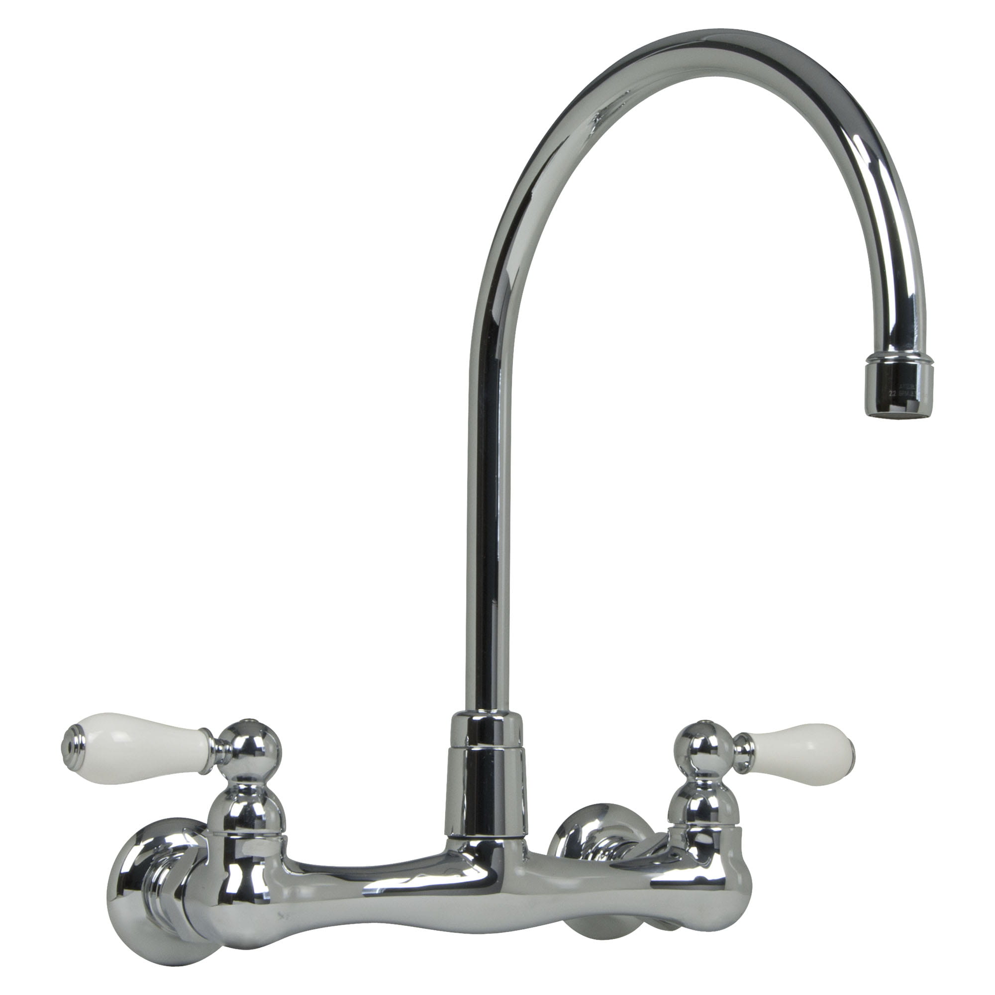 Heritage 2 Handle Wall Mount Kitchen Faucet 22 gpm 83 L min CHROME